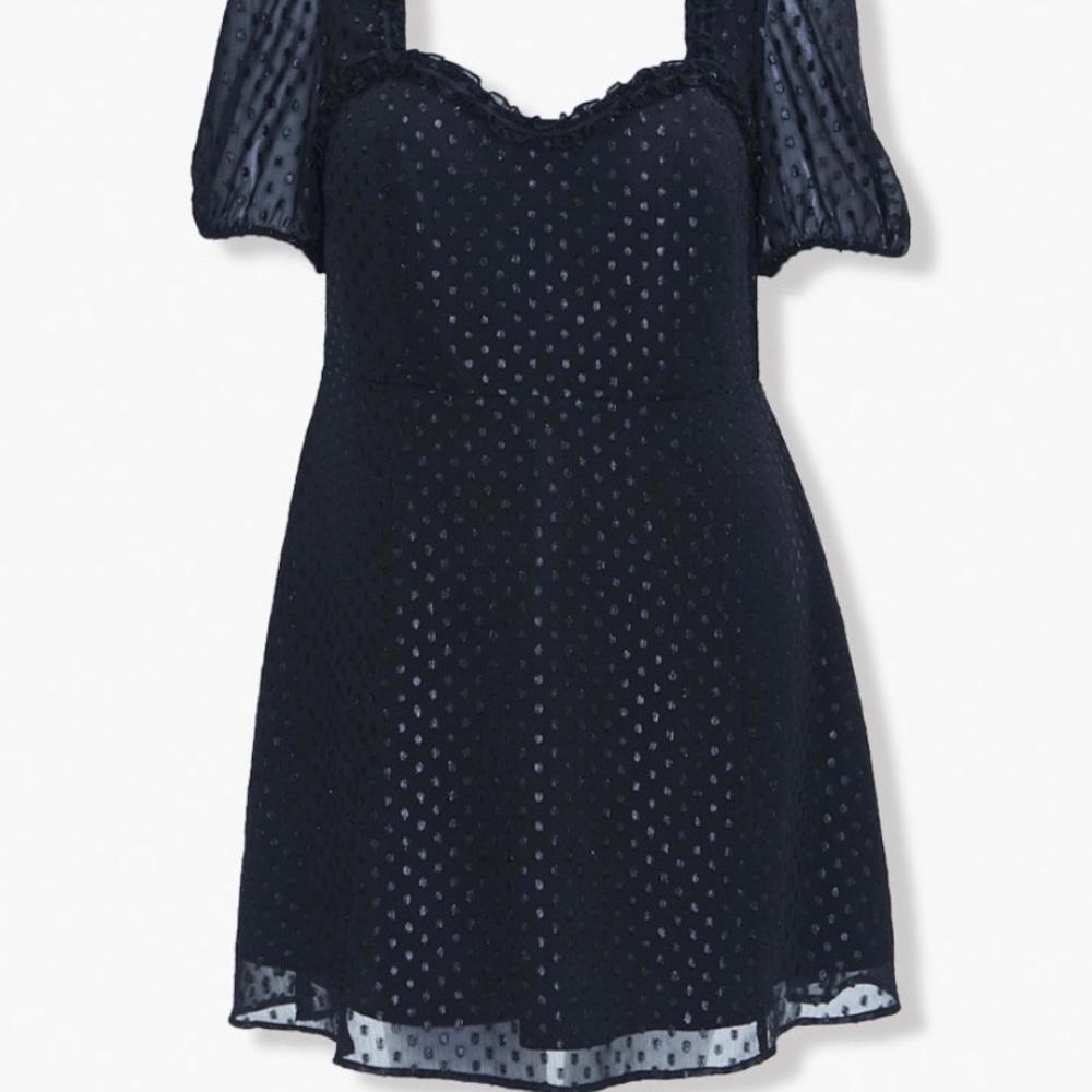 Forever 21 Mini Black Sheer Dress